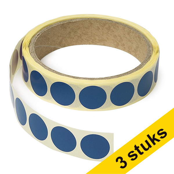 Markeringspunkter 18mm Ø | mörkblå | 123ink | 1.000st  035243 - 1