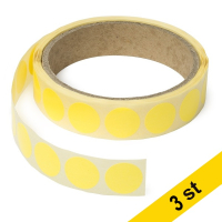 Markeringspunkter 18mm Ø neongul | 123ink | 1.000st x3  035242