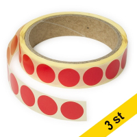 Markeringspunkter 18mm Ø röd | 123ink | 1.000st x3  035233