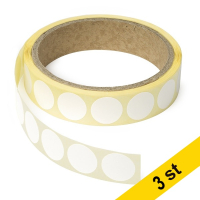Markeringspunkter 18mm Ø vit | 123ink | 1.000st x3  035236