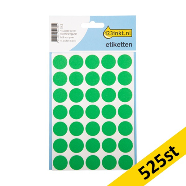 Markeringspunkter 19mm Ø grön | 123ink | 525st 301516 - 1