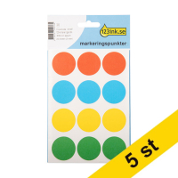 Markeringspunkter 32mm Ø | blandade färger | 123ink | 240st x5  301521