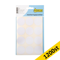 Markeringspunkter 32mm Ø vit | 123ink | 1.200st 301527