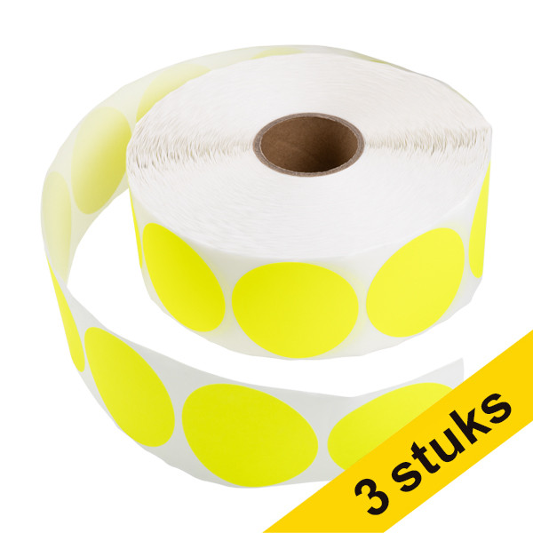 Markeringspunkter 50mm Ø | gul | 123ink | 2.000st x3  302362 - 1
