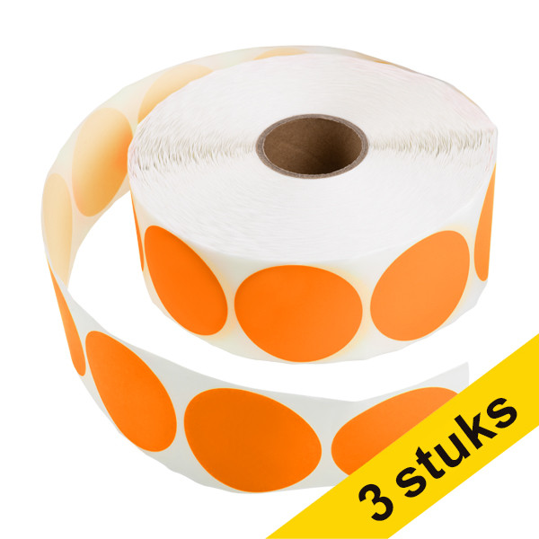 Markeringspunkter 50mm Ø | orange | 123ink | 2.000st x3  302363 - 1