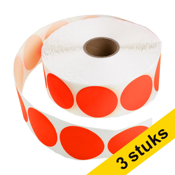 Markeringspunkter 50mm Ø | röd | 123ink | 2.000st x3  302360 - 1