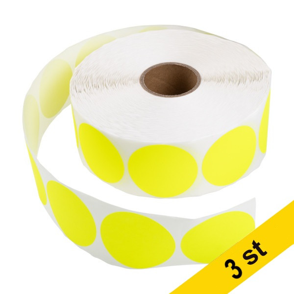 Markeringspunkter 50mm Ø gul | 123ink | 2.000st x3  302362 - 1