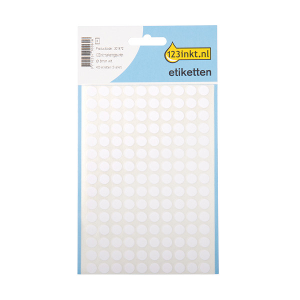 Markeringspunkter 8mm Ø vit | 123ink | 450st 301472 - 1