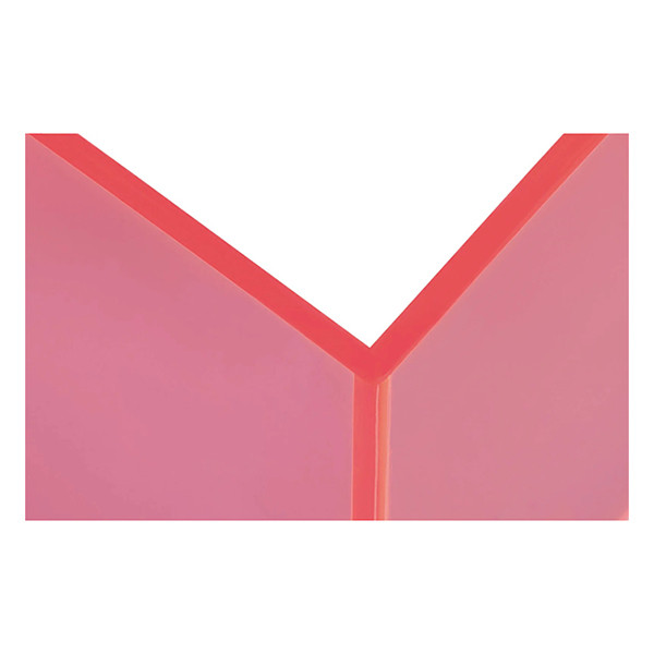 Bokstöd akryl 2st | 10 x 10 x 13cm | Maul neonrosa transparent 402340 - 5