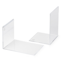 Bokstöd akryl 2st | 12 x 12 x 17.5cm | Maul transparent 402197