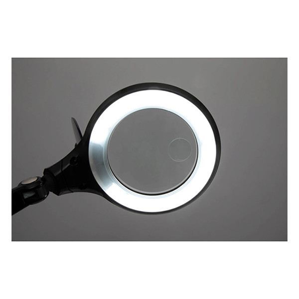 LED förstoringslampa med lampfot, dimbar | Maul Iris | svart 424846 - 4