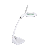 LED förstoringslampa med lampfot, dimbar | Maul Iris | vit 424845