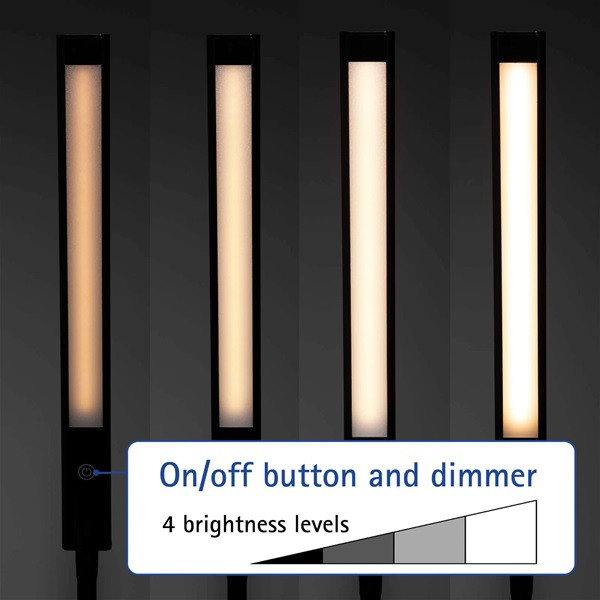 Maul LED skrivbordslampa med bordsklämma | MAULpirro | dimbar | svart 8202690 402369 - 5