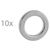Magnet 12mm ring neodym | Maul | 10st