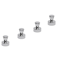 Magnet 15mm silver | Maul 4st 402038