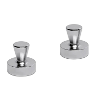 Maul Magnet neodym kon Ø32mm silver | 2st 402183
