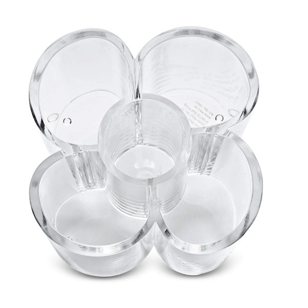 Pennställ transparent akryl fem fack | Maul 402221 - 4
