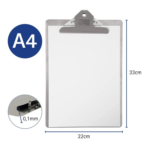 Skrivplatta A4 | MAUL Steel | rostfritt stål 402355 - 2