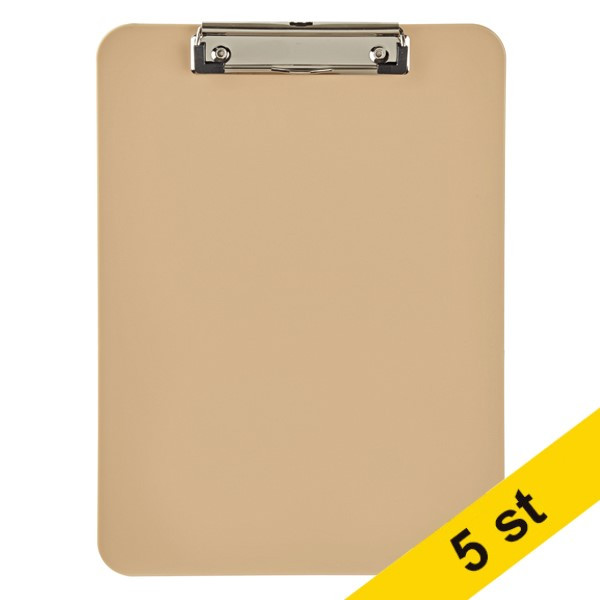 Skrivplatta A4 | Maul | plast | sandfärgad | 5st 402448 - 1