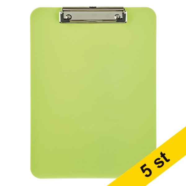 Skrivplatta A4 stående | Maul | plast | limegrön | 5st 402446 - 1