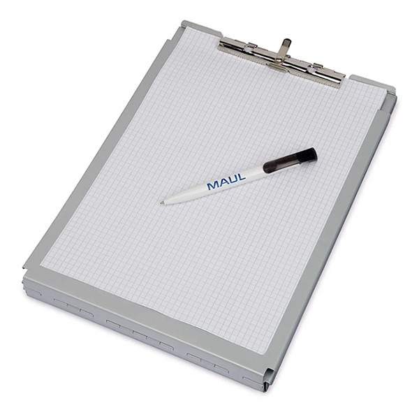 Maul Skrivplatta med förvaringsfack A4 stående | Maul MAULcase | silver 2354808 402320 - 3