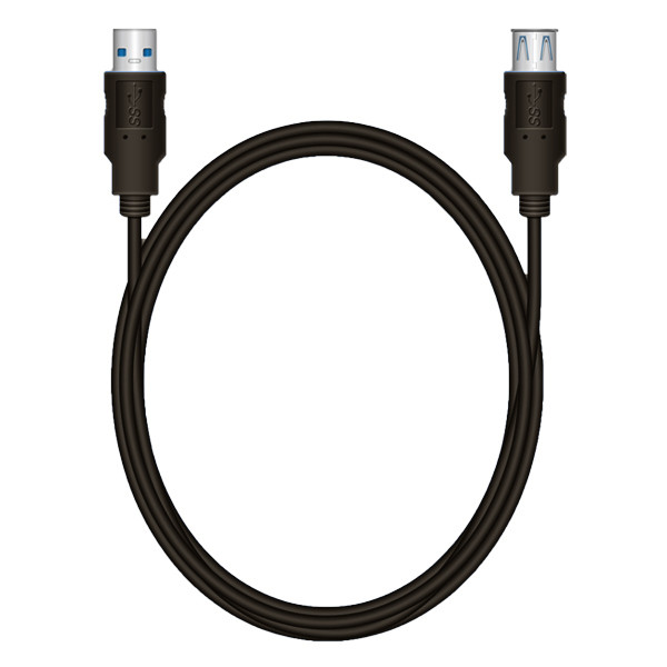 USB förlängningskabel 1,8m | USB 3.0 | svart 361031 - 1