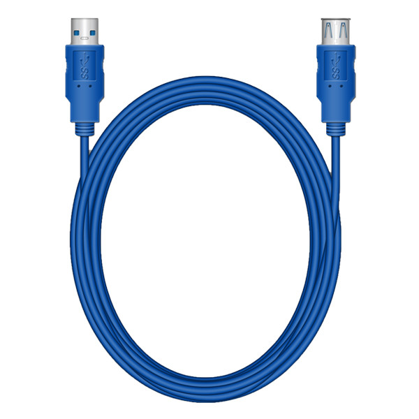 USB förlängningskabel 3m | USB 3.0 | blå 361028 - 1