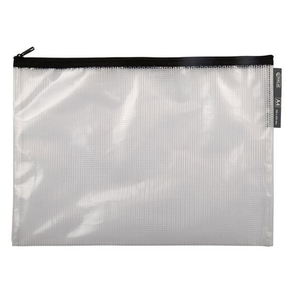 Meshpåse A4 med blixtlås | 123ink svart 300462 - 1