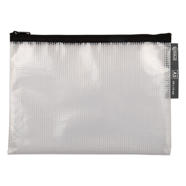 Meshpåse A5 med blixtlås | 123ink svart 300463 - 1