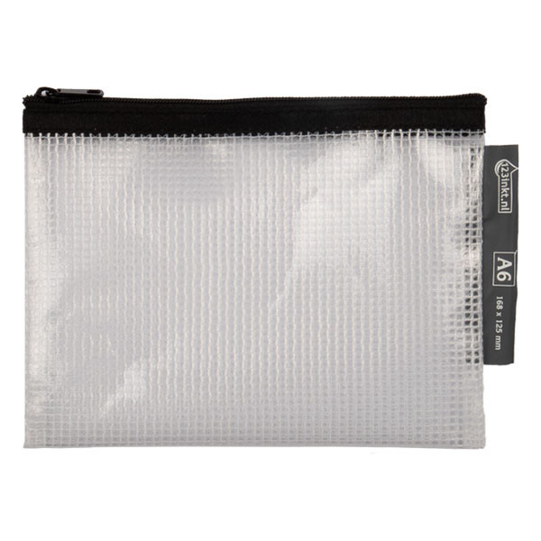 Meshpåse A6 med blixtlås | 123ink svart 300464 - 1