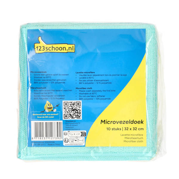 Mikrofiberdukar 32x32cm | blandade färger | 123ink | 10st SDR00048 - 2