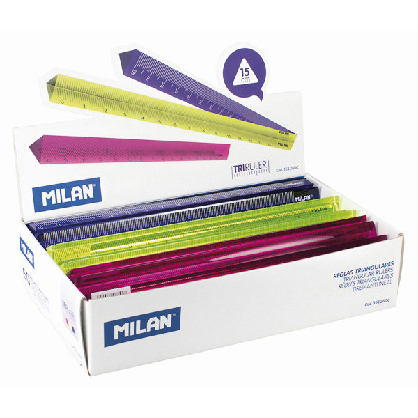 Linjal 15cm | Milan | triangulära 360030 - 1