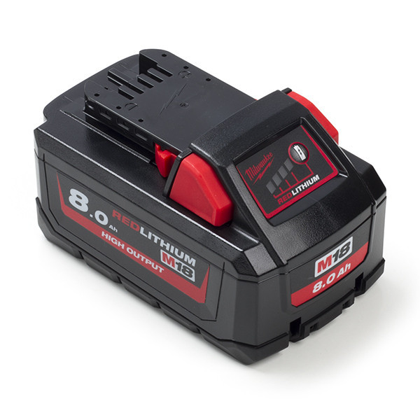 Milwaukee batteri 18V | 8000mAh | M18 HB8 4932471070 (original) 4932471070 M18 M18HB8 M18HighOutout AMI00513 - 1