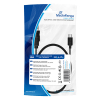 Mini-USB kabel, 1m svart, USB 2.0 MRCS187 361025