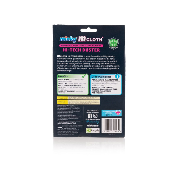 Minky mikrofiberduk | Antibakteriell | High Tech Duster $$  SMI00015 - 5