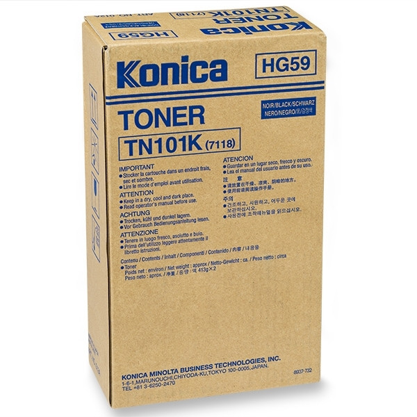 Minolta Konica Minolta TN-101K (8937-732) svart toner 2-pack (original) 8937732 072001 - 1