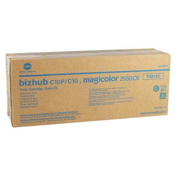 Minolta Konica Minolta TN-212C (A00W372) cyan toner (original) A00W372 072348 - 1