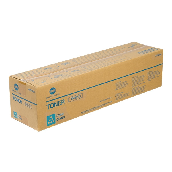 Minolta Konica Minolta TN-611C cyan toner (original) A070450 072264 - 1