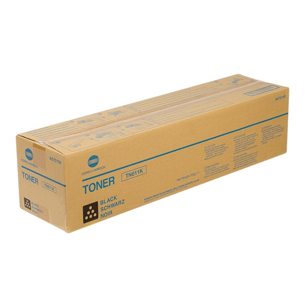 Minolta Konica Minolta TN-611K svart toner (original) A070150 072270 - 1