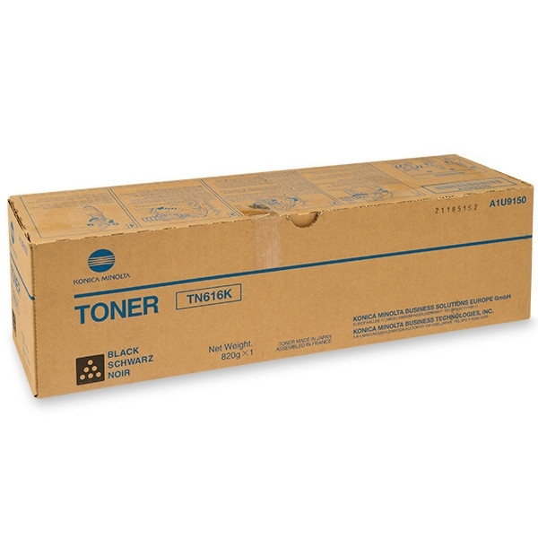 Minolta Konica Minolta TN-616K (A1U9150) svart toner (original) A1U9150 072516 - 1