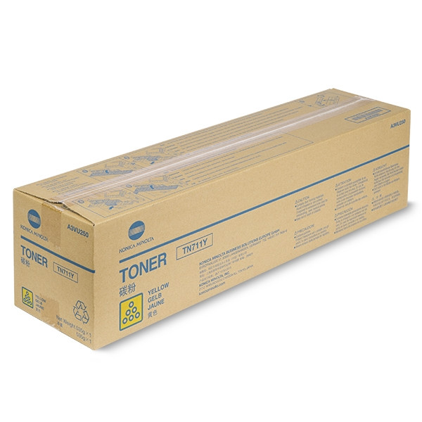 Minolta Konica Minolta TN-711Y (A3VU250) gul toner (original) A3VU250 072628 - 1