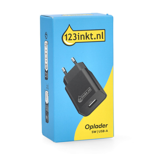 Mobilladdare 5W 1-port | USB-A | 123ink 302913 - 5