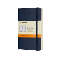 Moleskine ​​​​​​​​​​​​​​​​​​​​​​​​​​​​Anteckningsbok | Linjerat | Moleskine Pocket | Soft Cover | blå IMQP611B20 313072