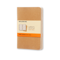 Moleskine ​​​​​​​​​​​​​​Anteckningsbok | Linjerat | Moleskine Pocket | Soft Cover | kraftfärgat | 3st IMQP411 313095