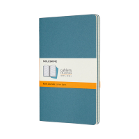 ​​​​​​​​​​​​​​Anteckningsbok 13 x 21cm linjerat | Moleskine Large Soft Cover | blå | 3st 313097