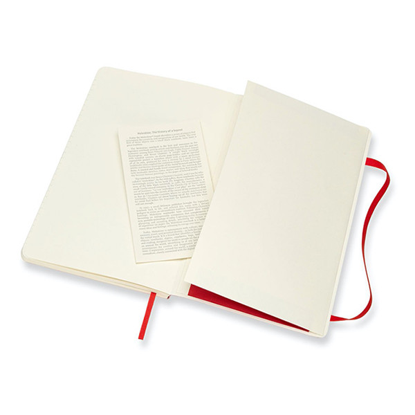 Moleskine ​​​​​​​Anteckningsbok | Linjerat | Moleskine Large | Soft Cover | röd IMQP616F2 313076 - 4