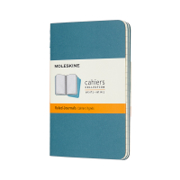Moleskine ​​​​​​​Anteckningsbok | Linjerat | Moleskine Pocket | Soft Cover | blå | 3st IMCH011B44 313094