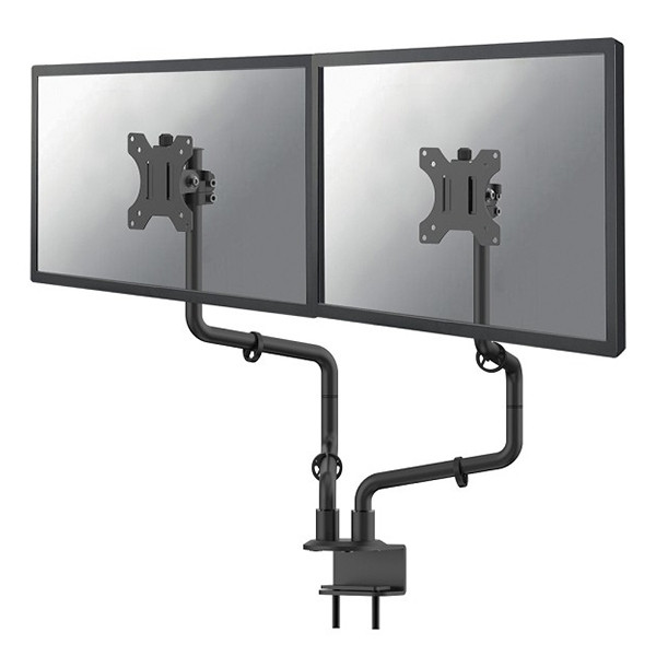Monitorarm för 2 monitorer | Neomounts by NewStar | svart med bordsklämma FPMA-D010DBLACK 200301 - 1