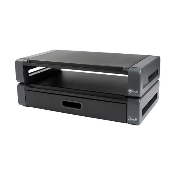 Monitorstativ 486x276x96mm | 123ink | svart/grå 8038101C 302202 - 5