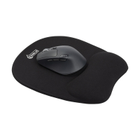 Musmatta 23x20cm med handledsstöd | Memory foam | 123ink | svart⭐